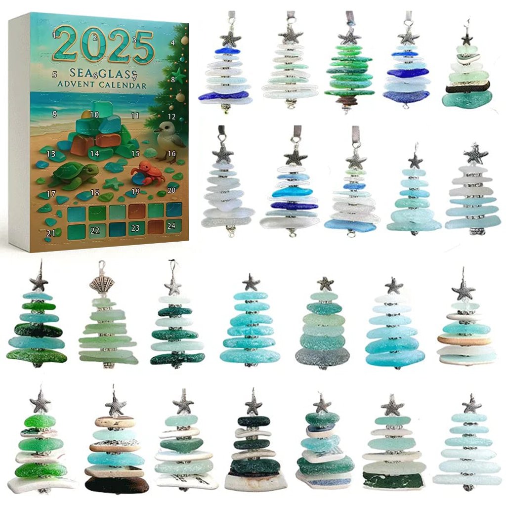 🌊✨Calendario de Adviento acrílico con efecto de árbol de Navidad 🎄❄️-ES