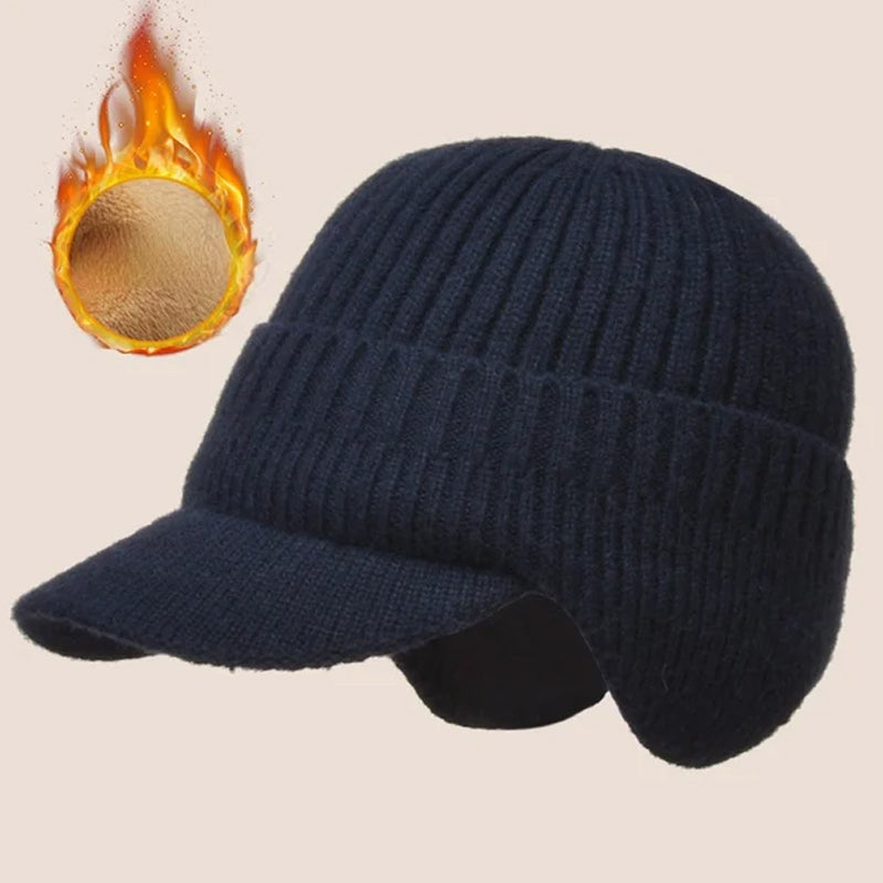 Un gorro de punto elástico y cálido que protege tus orejas ☃️-ES