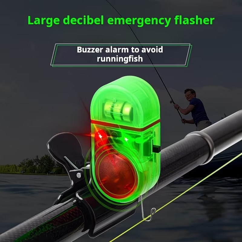 🚨🔊 Alarm za ribolovnu udicu sa zvukom i LED svjetlom – Osjetljivo otkrivanje udice danju i noću 🎣🌙-HR