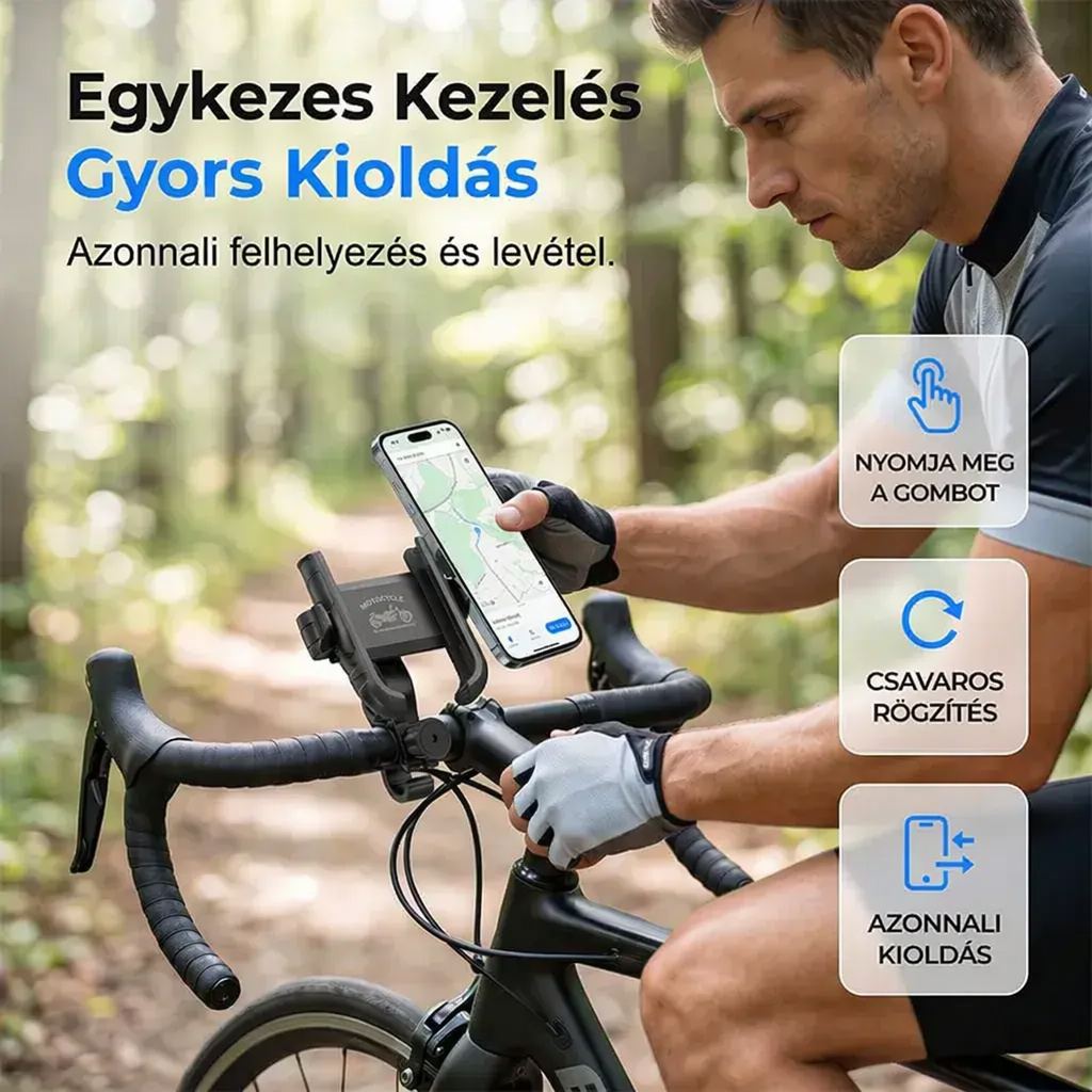 🚲✨ Držalo za telefon za hitro montažo na kolo 🛡️-SI