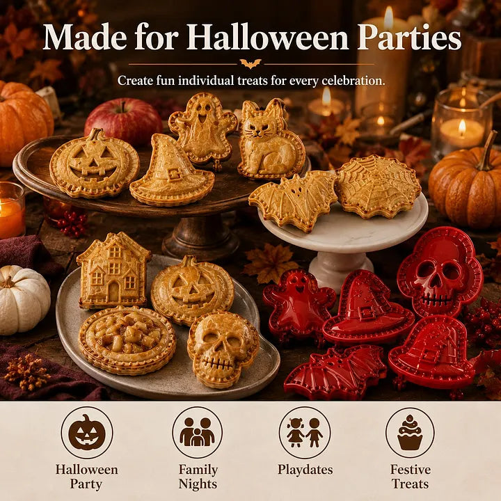 🎃 Set od 8 mini kalupa za torte za Noć vještica-HR