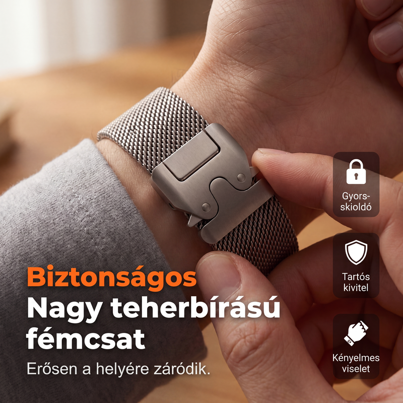 ⌚Nerūdijančio plieno tinklelio laikrodžio dirželis – skirtas „Apple Watch“-LT