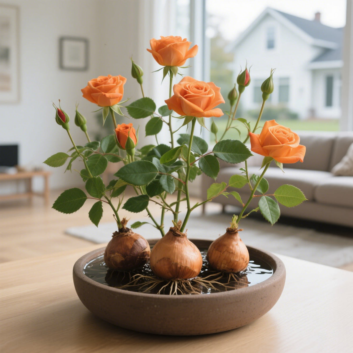 ✨Bulbos de rosa hidropónicos: deliciosamente fragantes ✨Se pueden cultivar en agua o tierra.-ES