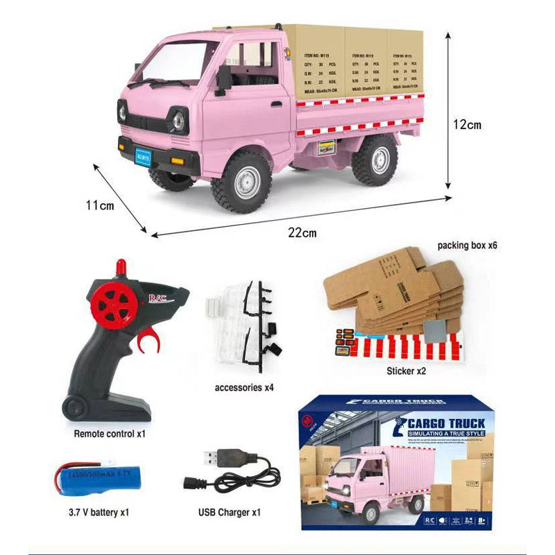 🔥🎁 Camión de contenedores de juguete recargable y con control remoto 🎮🚚-ES