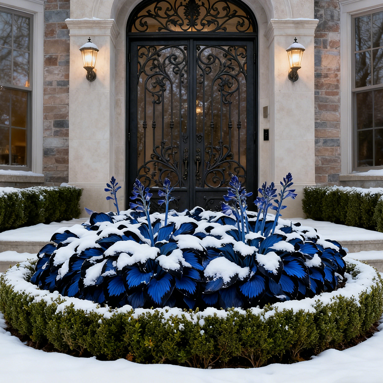🔥 Bulbos de Hosta Azul Marino 🪴 Hojas azul oscuro, fáciles de cultivar-ES