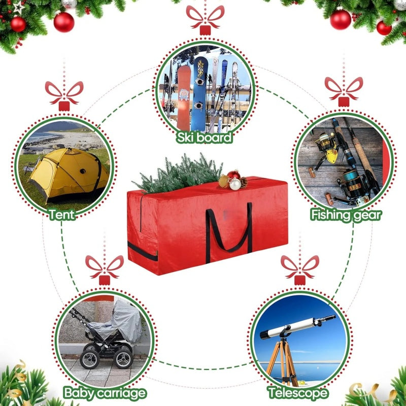 🎄Naujųjų metų pasiūlymai -60% NUOLAIDA!!⚡PARDUOTA DAUGIAU NEI 50 000!🔥Patvarus, vandeniui atsparus kalėdinių eglutės laikymo krepšys-LT