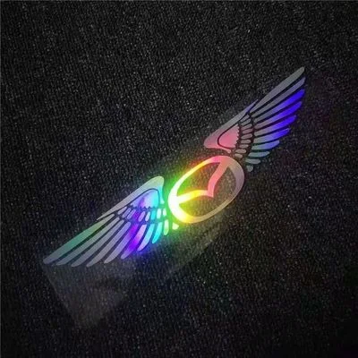 Αυτοκόλλητο αυτοκινήτου με λέιζερ 3D Angel Wings ✧4 τεμάχια✧-GR