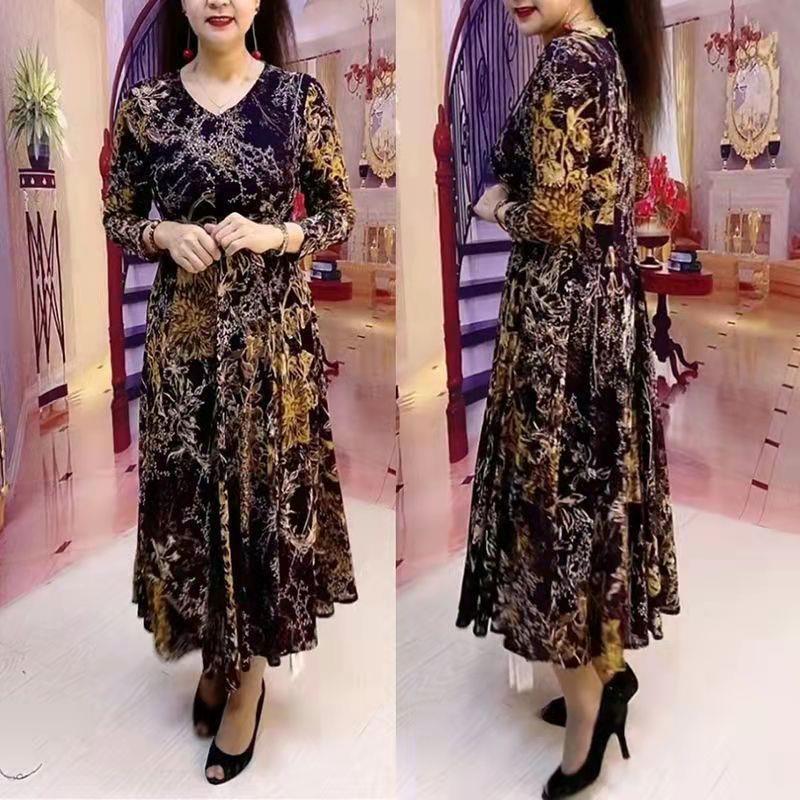 💥 49% de descuento - elegante vestido floral de mujer con escote en V-ES