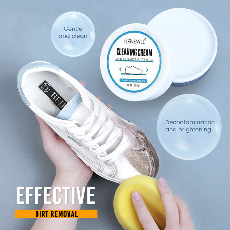 White Shoe Cleaning Cream – nemokama valymo kempinė-LT