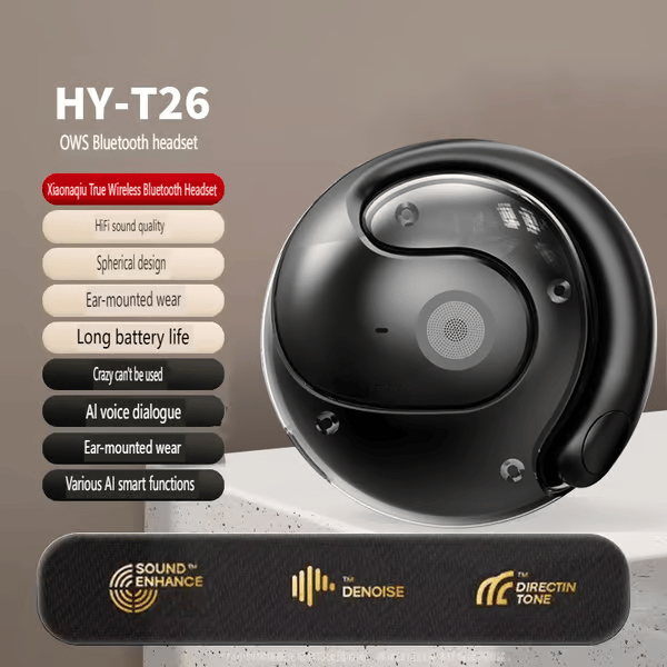 🎧Oferta de Año Nuevo: 66% de descuento 🔥HY-T26 Auriculares de traducción Bluetooth inalámbricos profesionales-ES