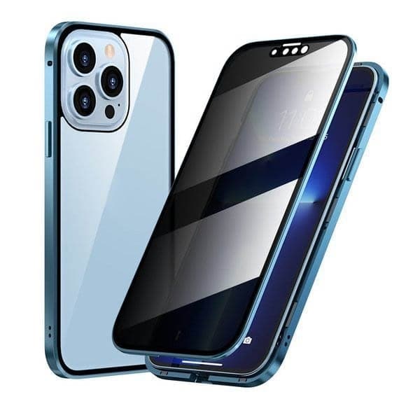 Funda magnética para iPhone con cristal antirreflejos y metal.-ES