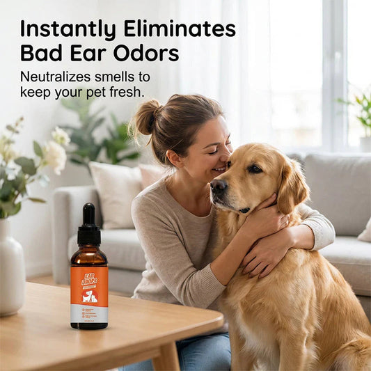 🐶🐱Gotas naturales para perros y gatos que alivian el picor y la acumulación de cerumen🌿-ES
