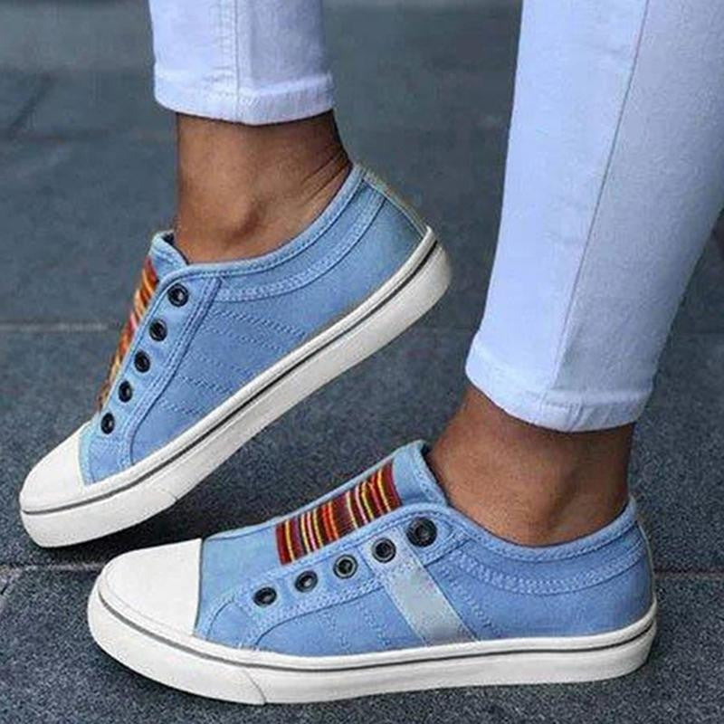Nové letné ortopedické topánky 2025 Vintage Denim Slip On-SK