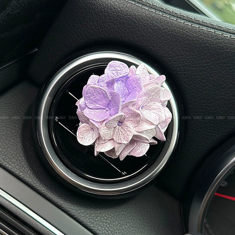 Gėlių klasterio automobilio oro ventiliacijos difuzorius su akmeniu-LT