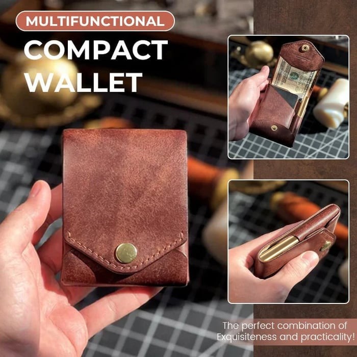 Cartera de cuero multifuncional-ES