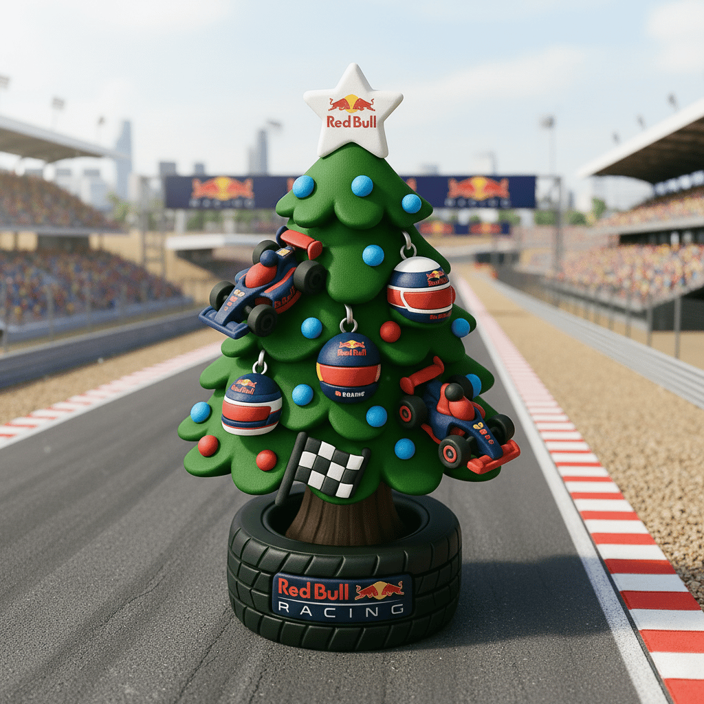 🎄🏎️ Μινιατούρα Χριστουγεννιάτικο Δέντρο σε Στυλ Ομάδας F1-GR