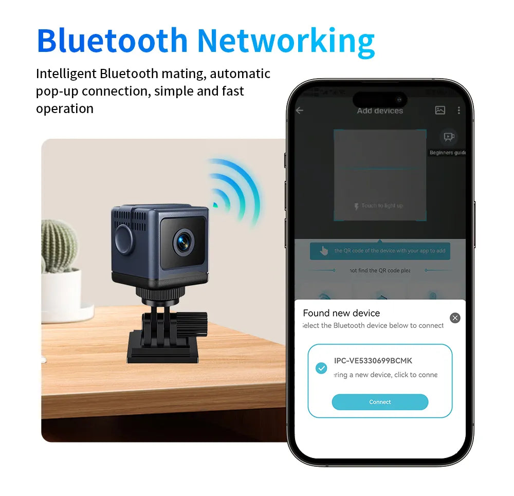 W03 Pametna WiFi sigurnosna kamera – 1080P HD, noćni vid, detekcija pokreta, niska potrošnja energije-HR
