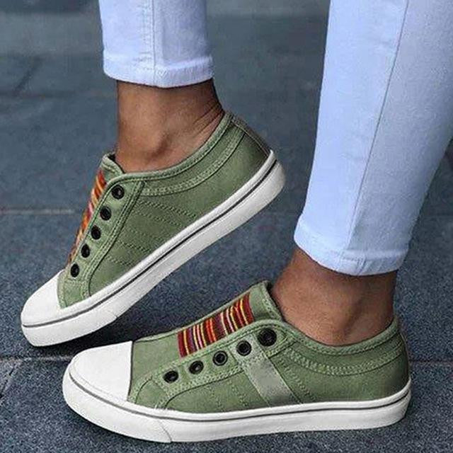 Nové letné ortopedické topánky 2025 Vintage Denim Slip On-SK