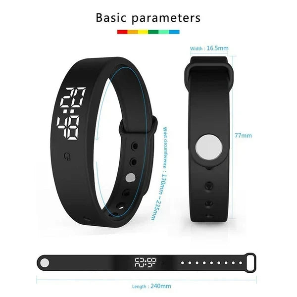 ⌚ ¡AHORA CON UN 50 % DE DESCUENTO! ❤️ Pulsera inteligente de salud: monitor de actividad física, monitor de frecuencia cardíaca y podómetro 🏃-ES