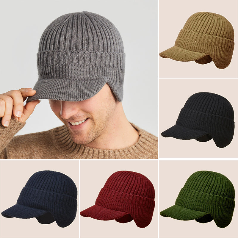 Un gorro de punto elástico y cálido que protege tus orejas ☃️-ES