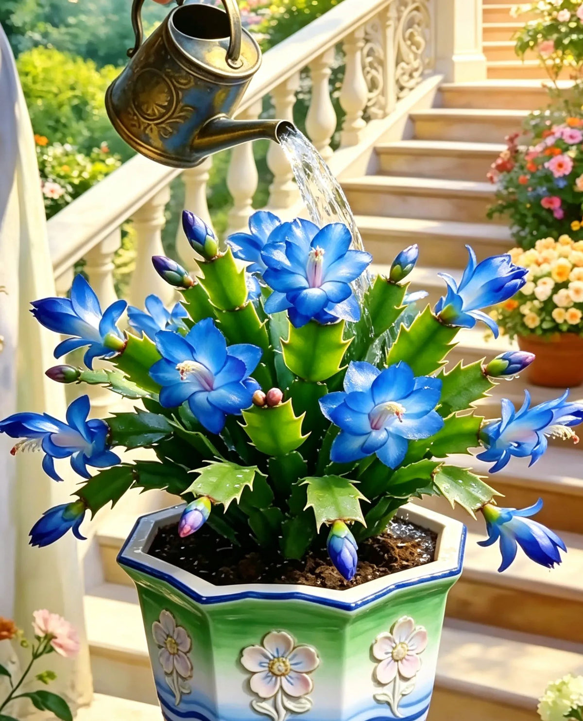 🦀 Bulbos de Schlumbergera de colores variados: flores de fácil cuidado en todos los tonos, incluso en invierno ❄️🌈-ES