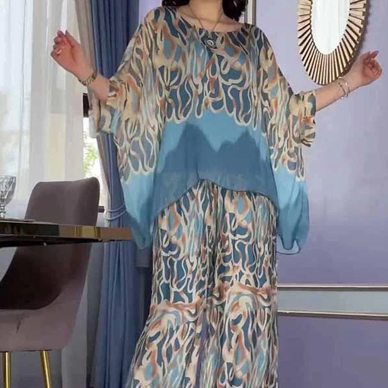🦋 Conjunto con top estampado y pantalón holgado Ice Cool 💖-ES