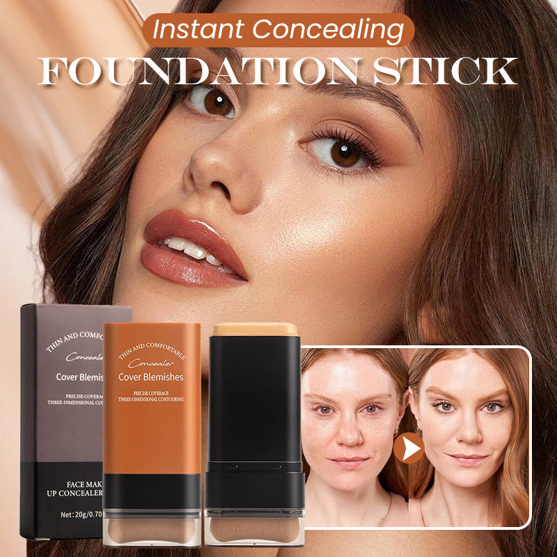 ✨ Base de maquillaje en barra de cobertura instantánea con brocha incorporada-ES