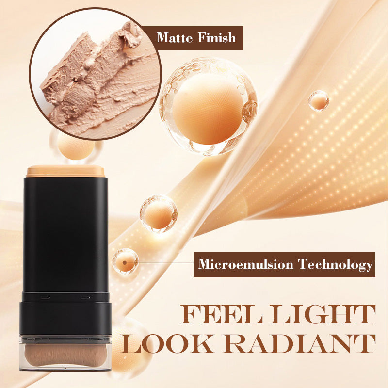 ✨ Base de maquillaje en barra de cobertura instantánea con brocha incorporada-ES