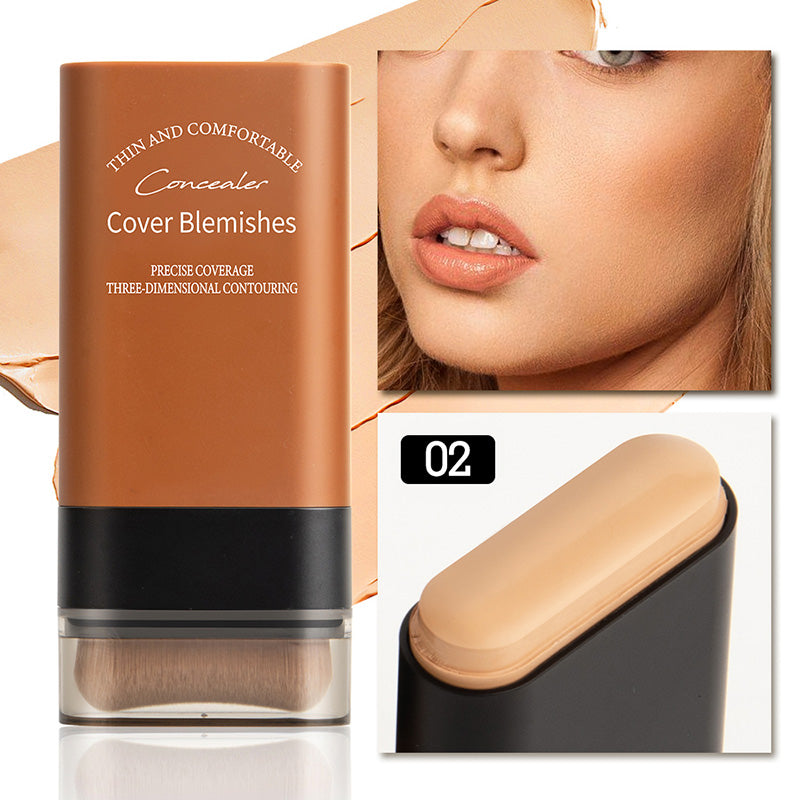 ✨ Base de maquillaje en barra de cobertura instantánea con brocha incorporada-ES