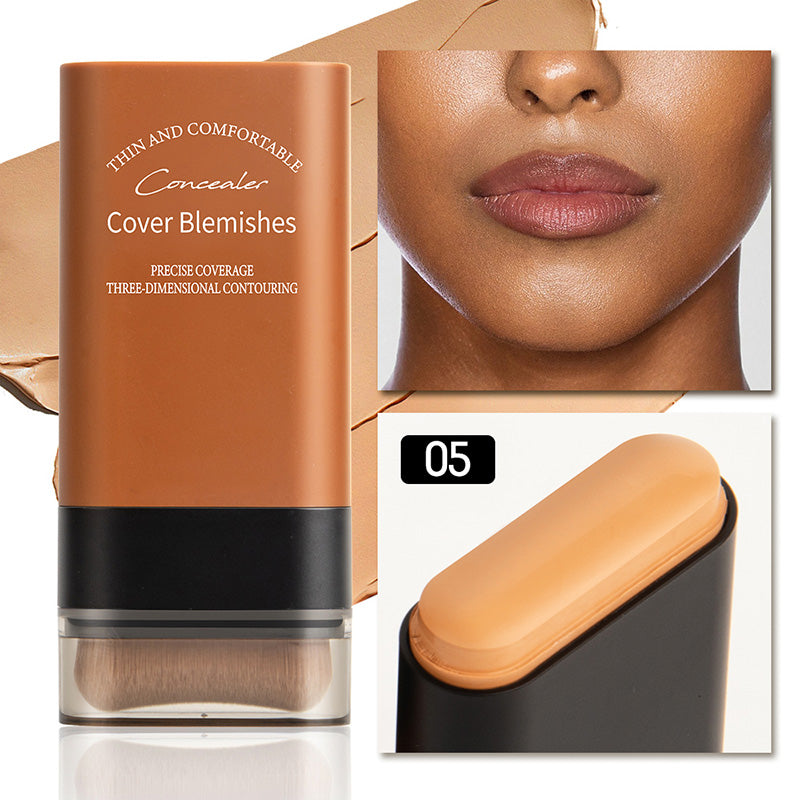 ✨ Base de maquillaje en barra de cobertura instantánea con brocha incorporada-ES