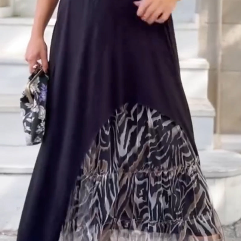 ✨Vestido de mujer de manga larga con dobladillo irregular💃-ES