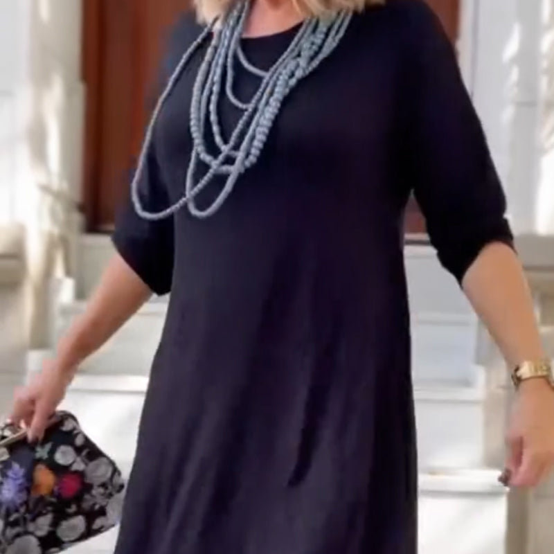 ✨Vestido de mujer de manga larga con dobladillo irregular💃-ES
