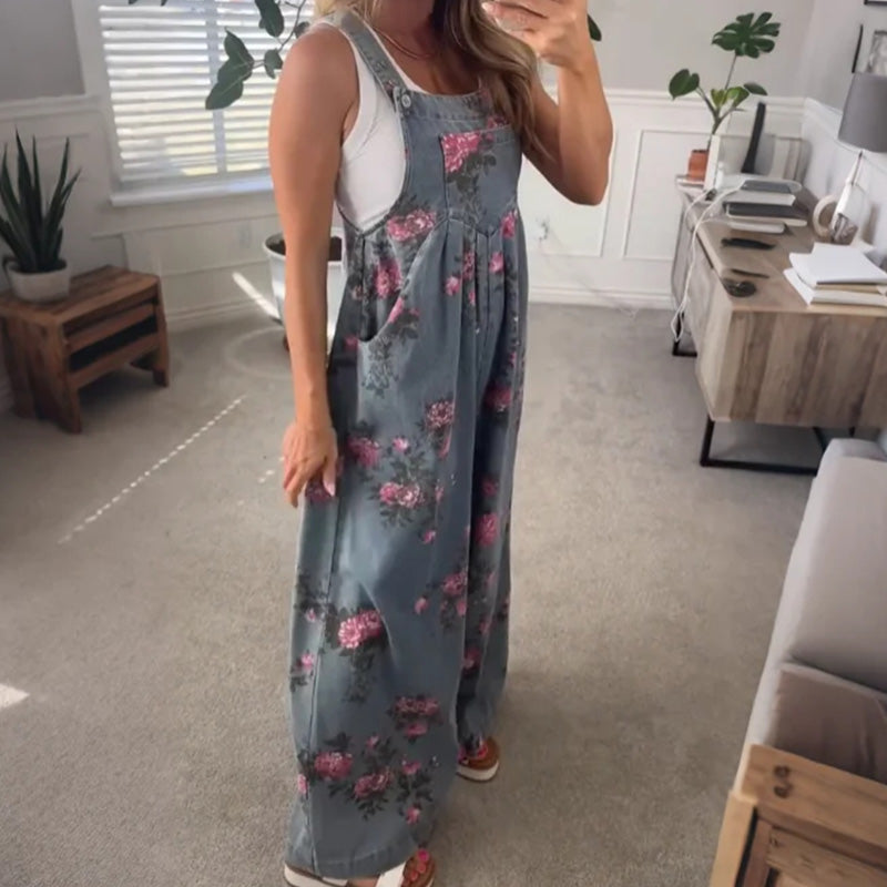 💗Especial Verano✨Mono vaquero casual de mujer con estampado-ES