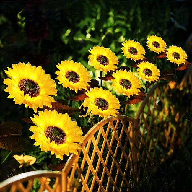🔥✨Sončna vrtna razsvetljava za sončnice🌻-SI