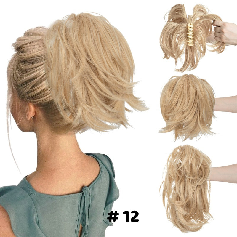 🌸 Extensiones de cabello para mujer: garras y coleta-ES