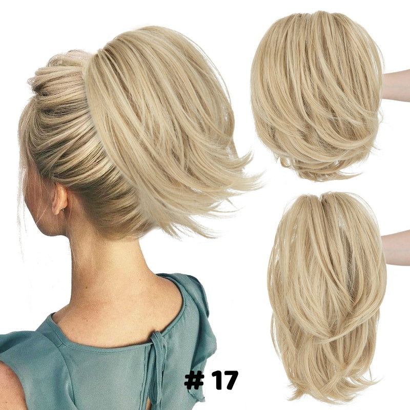 🌸 Extensiones de cabello para mujer: garras y coleta-ES