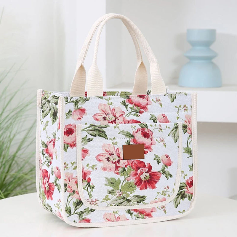 Bolsa de almuerzo con estampado floral para mujer-ES