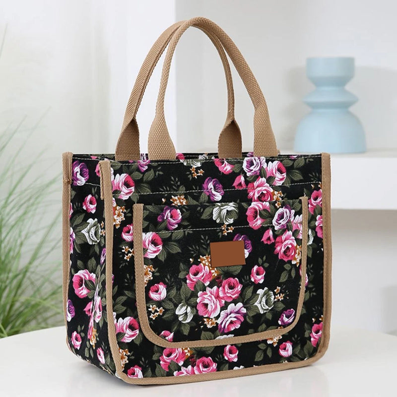 Bolsa de almuerzo con estampado floral para mujer-ES
