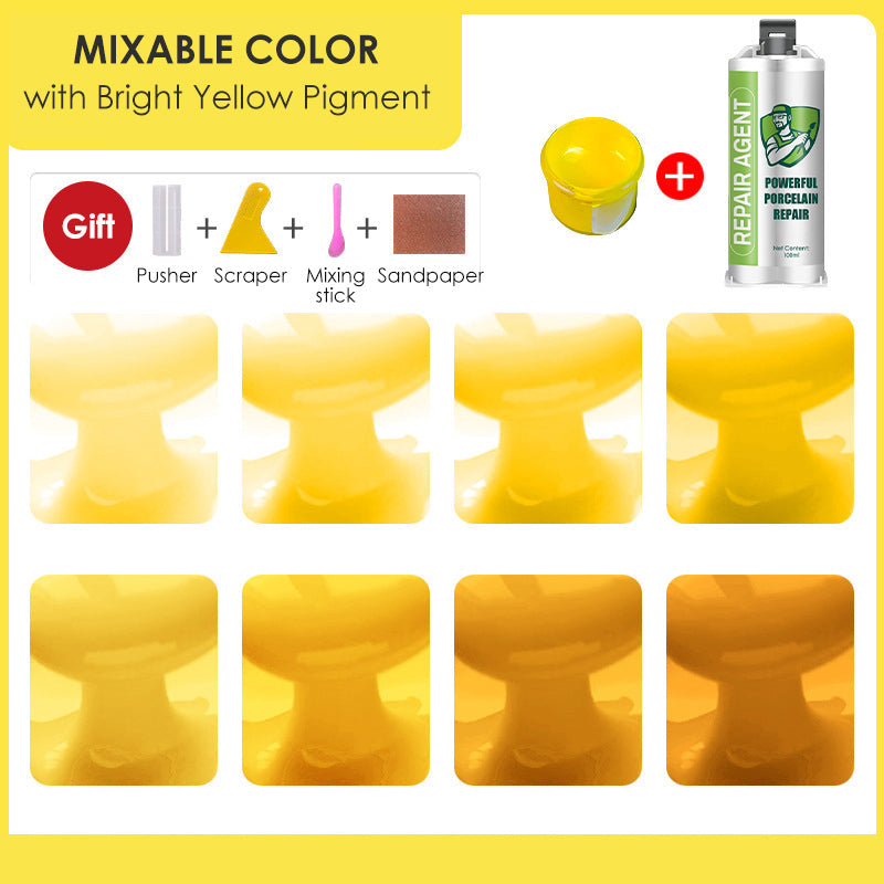Potente kit de reparación de porcelana - Doble tubo-ES