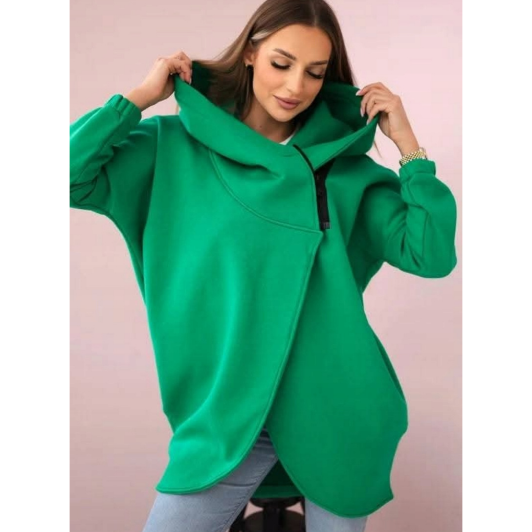 😍 (S-4XL) 🌼 Sudadera con capucha gruesa de gran tamaño para mujer-ES