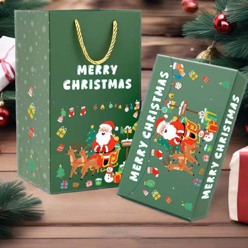 🎅 Μοναδικό πτυσσόμενο χριστουγεννιάτικο κουτί δώρου🎄✨-GR