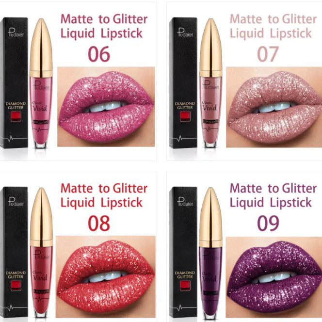 💥 Compra 1 y llévate 1 gratis 💋 Labial con brillo Diamond Lip Gloss a prueba de agua 🥰🎁-ES