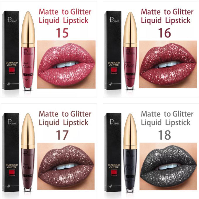💥 Compra 1 y llévate 1 gratis 💋 Labial con brillo Diamond Lip Gloss a prueba de agua 🥰🎁-ES