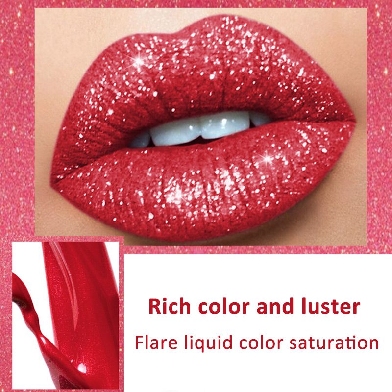 💥 Compra 1 y llévate 1 gratis 💋 Labial con brillo Diamond Lip Gloss a prueba de agua 🥰🎁-ES