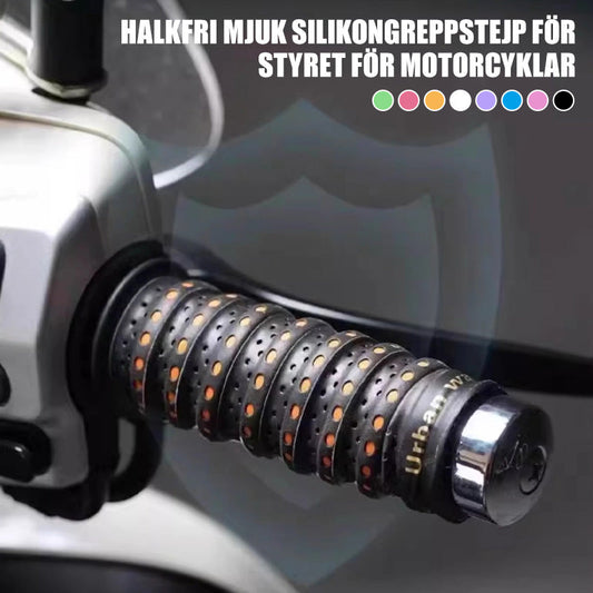 Cinta de silicona suave antideslizante para manillares de motocicleta-ES