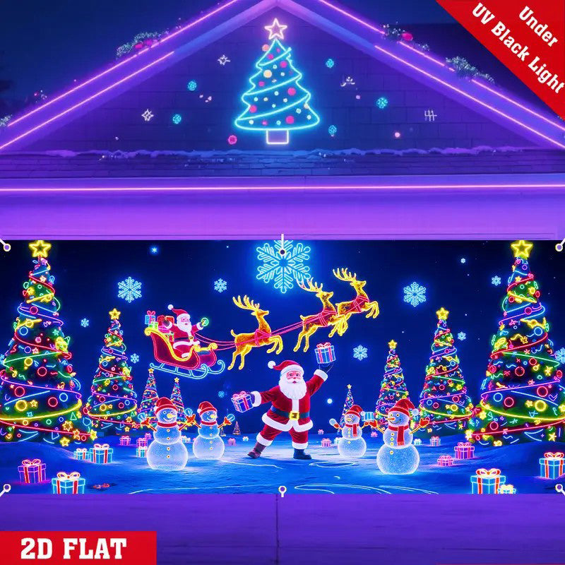 🎄Εορταστικές εκπτώσεις - 40% έκπτωση! Γιορτινό banner γκαραζόπορτας-GR