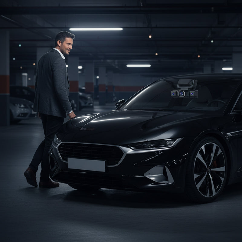 🚗 Keturių kanalų automobilio kamera su WiFi ryšiu ir naktinio matymo funkcija📹-LT